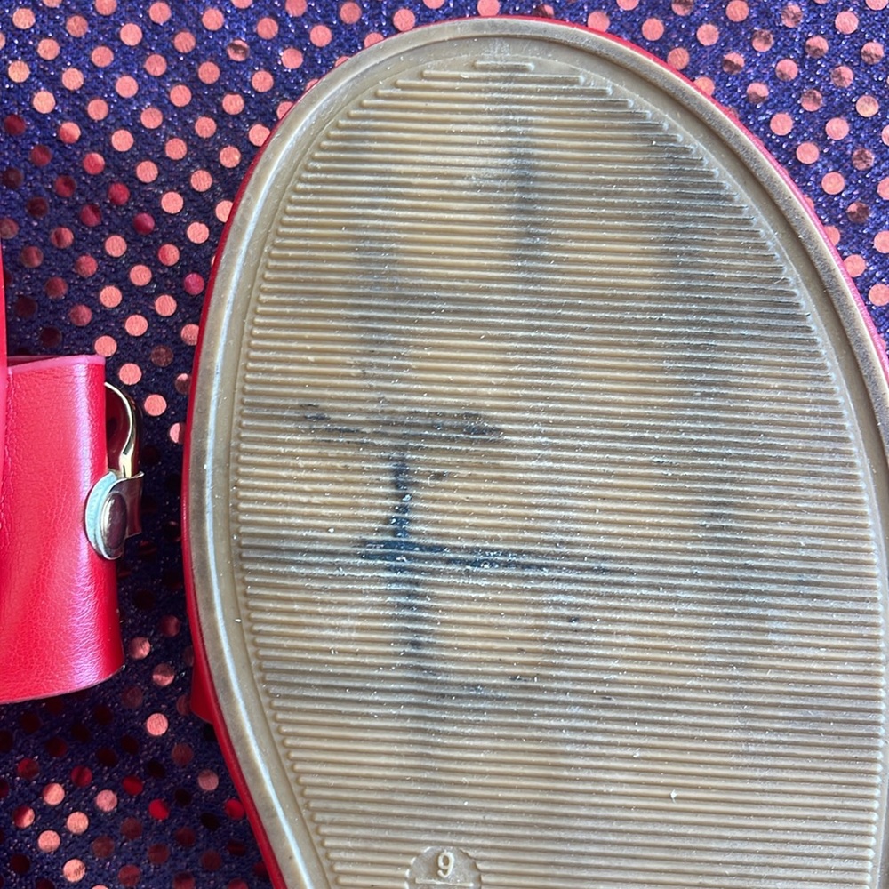 Rouge Helium open toe Sandals Red size9 - Picture 5 of 8